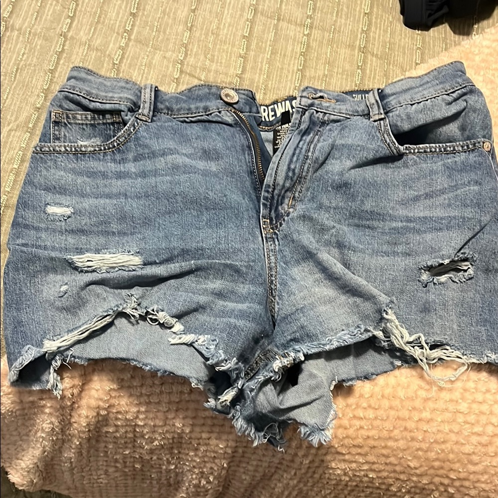 Rewash Distressed Denim Shorts